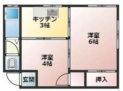 兵庫県尼崎市瓦宮2丁目【マンション】の間取り