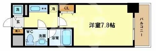 アーデン京町堀ウエスト【10階】の間取り