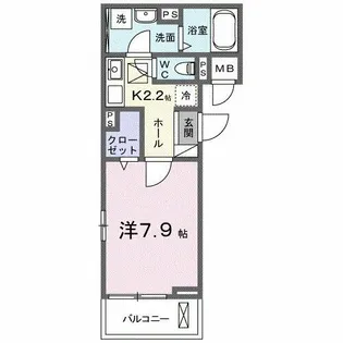 プラザ九源Ⅲ【1階】の間取り