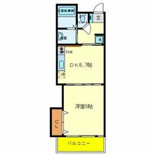 ブラン・ヴェール【2階】の間取り