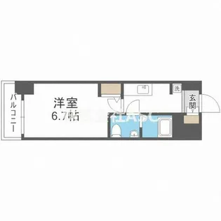 SERENiTE本町reflet【206号室】の間取り