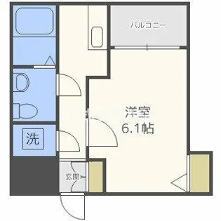 SERENiTE本町reflet【410号室】の間取り