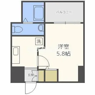 SERENiTE本町reflet【813号室】の間取り