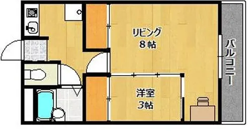 ラフェスタ加東【511号室】の間取り