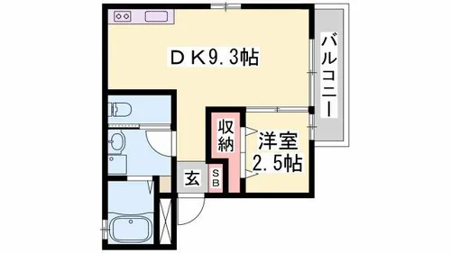 ルミエール神屋町【301号室】の間取り