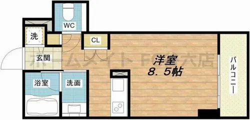 アーデンタワー南堀江【7階】の間取り