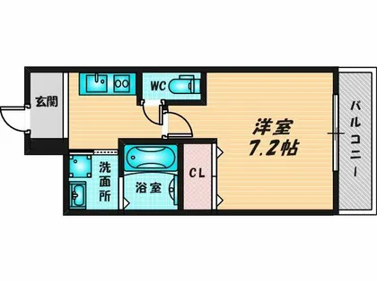 フジパレス今津中Ⅲ番館【1階】の間取り