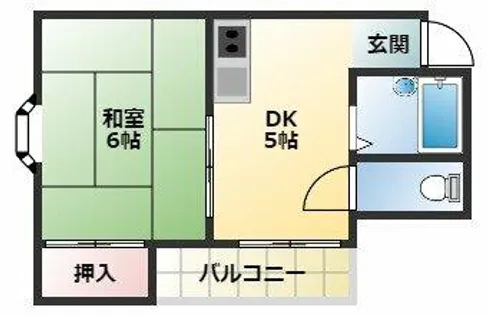 プレアール背戸口【2階】の間取り