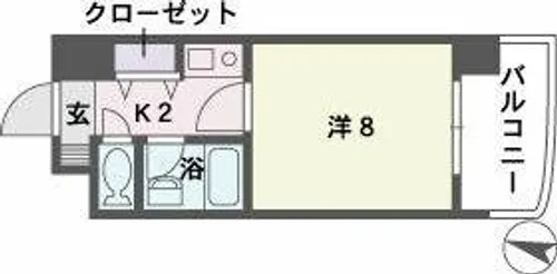 ソレアード赤坂【2階】の間取り