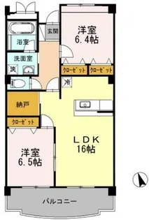 PASTORAL岡崎柱【107号室】の間取り