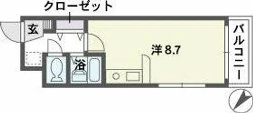 クレセール平和【2階】の間取り