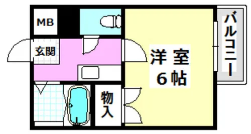 サンパレスエル【2階】の間取り