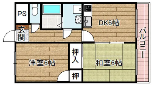 ルミエール【201号室】の間取り