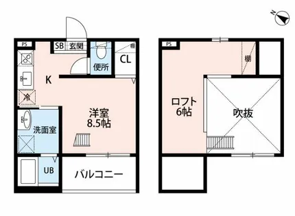 エリュート【2階】の間取り