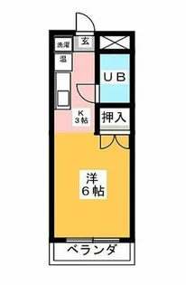 コーポヤマダ【302号室】の間取り