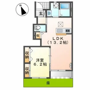 オリーヴ【1階】の間取り