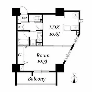 Gramercy Shiromi-dori【3階】の間取り