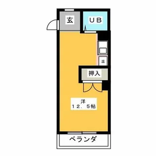 コーポヤマダ【201号室】の間取り