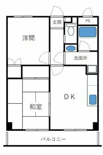 ベルメゾン常盤【4階】の間取り