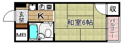 ハイツ江東2【1階】の間取り