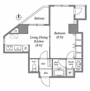 Gramercy Shiromi-dori【5階】の間取り