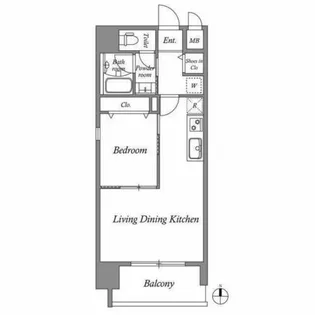 レジデンシア尾頭橋駅前【3階】の間取り