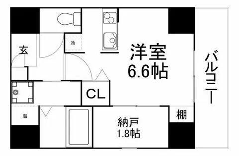 ONLYONE梅田北【7階】の間取り