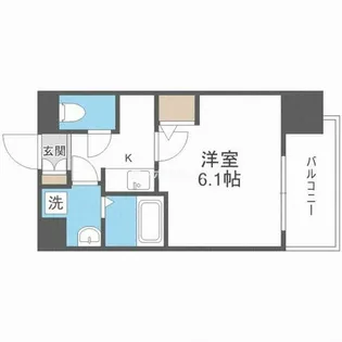 エスリード難波ザ・ゲート【11階】の間取り