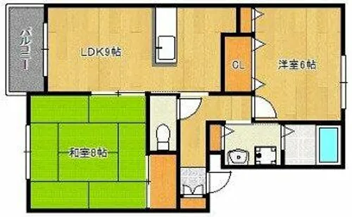 グランディール1【2階】の間取り