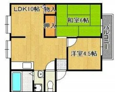 カサベルデ中澤【2階】の間取り