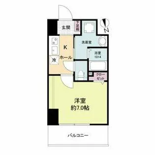 ブランシエスタ都島通【8階】の間取り