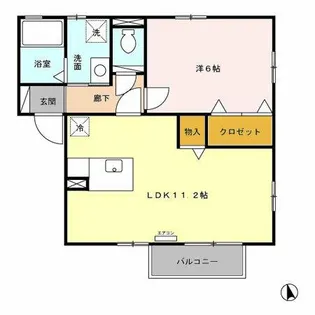 セジュール覚王山【1階】の間取り