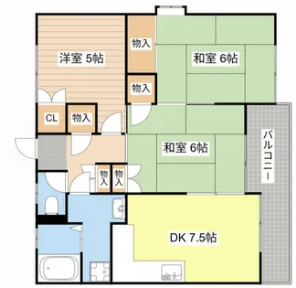 メゾン小汐井【102号室】の間取り