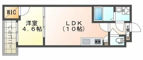 ジーメゾンフェリシェ大久保【1階】の間取り