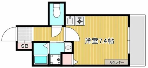 グラート梅田【6階】の間取り