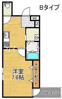 フジパレス我孫子前Ⅱ番館【3階】の間取り