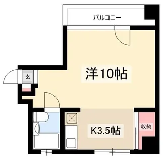 金城ビル【302号室】の間取り