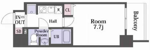 レオンヴァリエ福島野田【6階】の間取り
