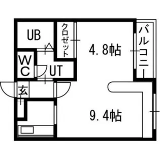 ホークメゾン札幌2号館【3階】の間取り