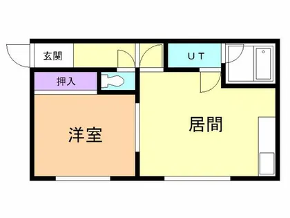酒巻ハイツ2号棟【201号室】の間取り