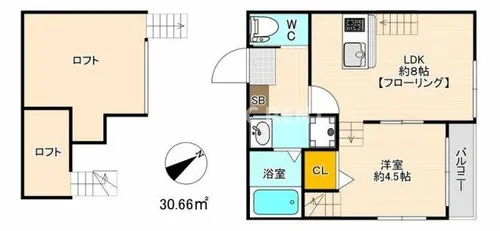 ボアビアージュ【2階】の間取り