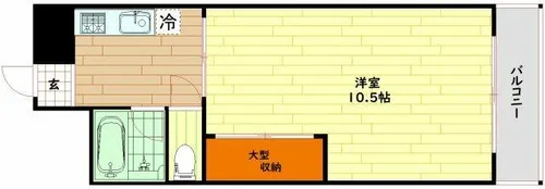 大阪府大阪市都島区高倉町1丁目【マンション】の間取り