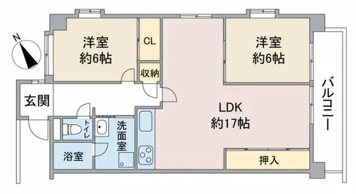 エトワールOZU【2階】の間取り