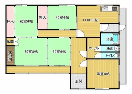 和歌山県日高郡日高町大字志賀【一戸建】の間取り