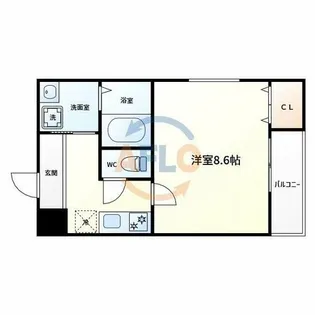 フジパレス阿倍野丸山通I番館【3階】の間取り