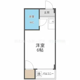 エホール東田辺【2階】の間取り