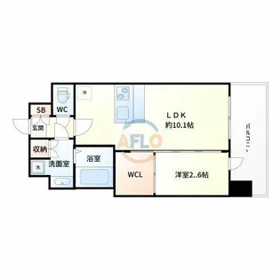 セレニテ十三ミラク【5階】の間取り