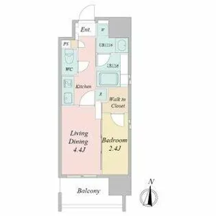 シーズンフラッツ矢場【6階】の間取り