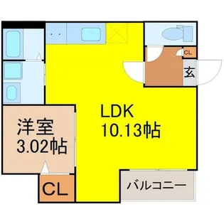 Jack shibatahondoriⅠ【1階】の間取り