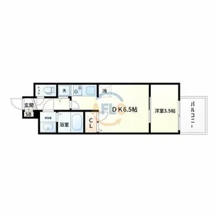スワンズシティ新大阪プライム【3階】の間取り